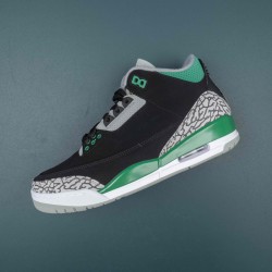 Nike Air Jordan 3 Black Green AJ3 Basketball Shoes For Men 