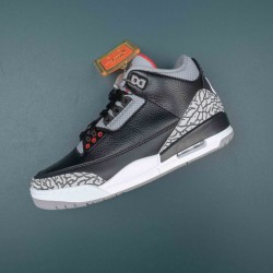 Nike Air Jordan 3 Black Red AJ3 Basketball Shoes For Men 