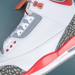 Nike Air Jordan 3 Red Gray White AJ3 Basketball Shoes For Men Women 