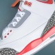 Nike Air Jordan 3 Red Gray White AJ3 Basketball Shoes For Men Women