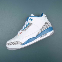 Nike Air Jordan 3 White Blue AJ3 Basketball Shoes For Men 