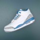 Nike Air Jordan 3 White Blue AJ3 Basketball Shoes For Men