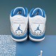 Nike Air Jordan 3 White Blue AJ3 Basketball Shoes For Men