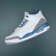 Nike Air Jordan 3 White Gray Blue AJ3 Basketball Shoes For Men