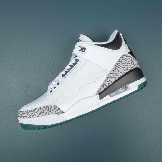 Nike Air Jordan 3 White Gray Greem AJ3 Basketball Shoes For Men