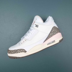 Nike Air Jordan 3 White Pink Brown AJ3 Basketball Shoes For Men 