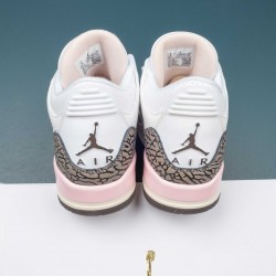 Nike Air Jordan 3 White Pink Brown AJ3 Basketball Shoes For Men 