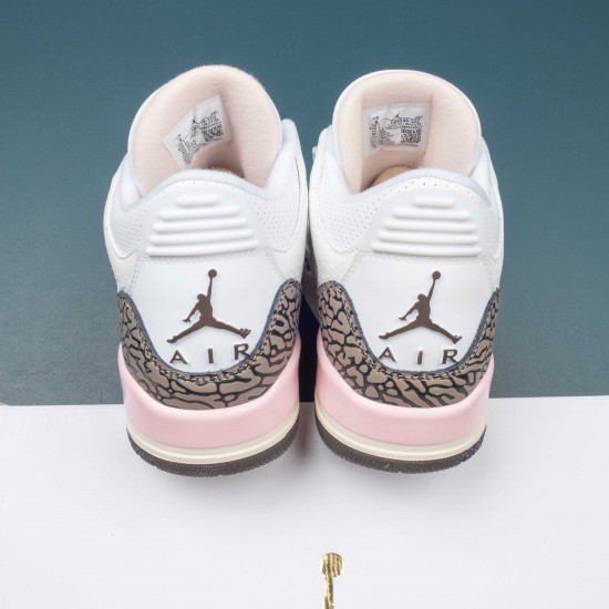 Nike Air Jordan 3 White Pink Brown AJ3 Basketball Shoes For Men