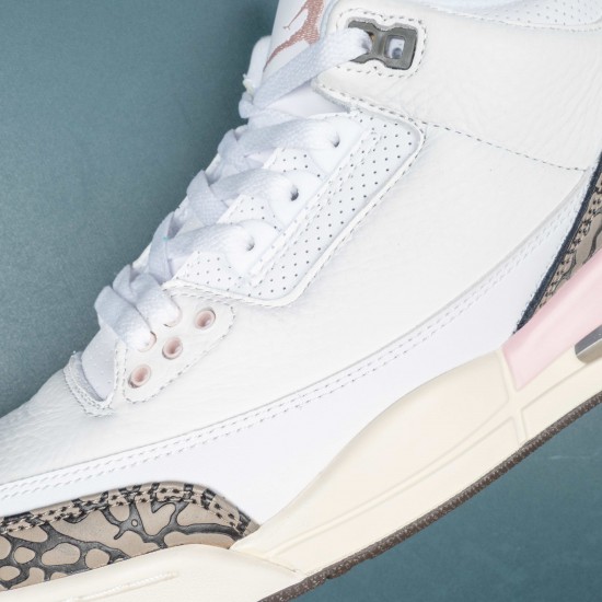 Nike Air Jordan 3 White Pink Brown AJ3 Basketball Shoes For Men