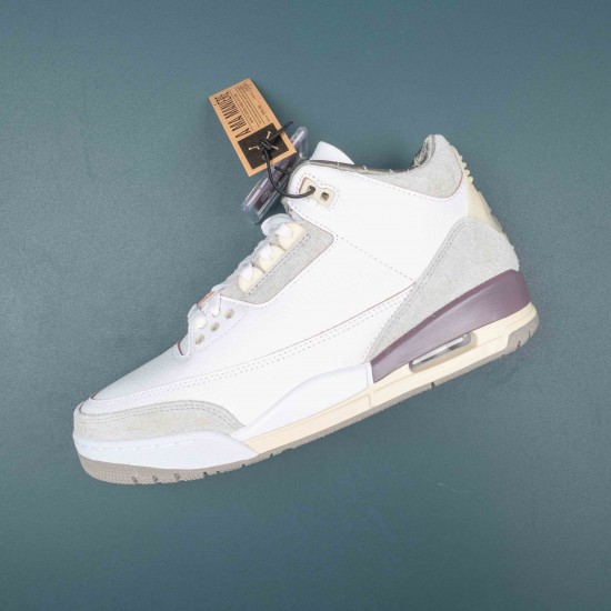 Nike Air Jordan 3 White Purple AJ3 Basketball Shoes For Men