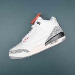 Nike Air Jordan 3 White Red Black AJ3 Basketball Shoes For Men 