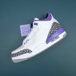 Nike Air Jordan 3 Purple White AJ3 Basketball Shoes For Men Women 