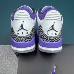 Nike Air Jordan 3 Purple White AJ3 Basketball Shoes For Men Women 