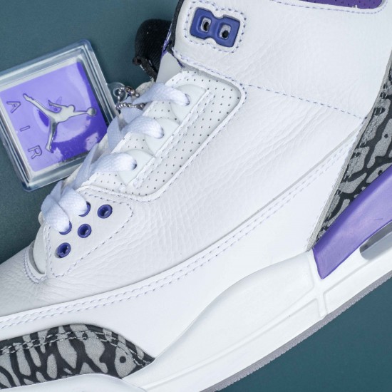 Nike Air Jordan 3 Purple White AJ3 Basketball Shoes For Men Women