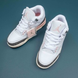 Nike Air Jordan 3 White Pink AJ3 Basketball Shoes For Men Women 