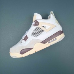 Nike Air Jordan 4 x A Ma Maniere Biege Burgundy Crush AJ4 Basketball Shoes For Men Women 