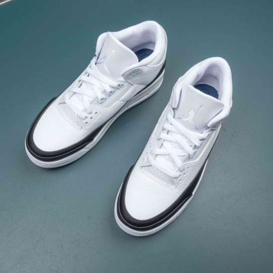 Nike Fragment Design x Air Jordan 3 White AJ3 Basketball Shoes For Men