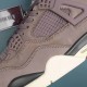 Nike A Ma Maniere x Air Jordan 4 AJ4 Violet Ore Basketball Shoes For Men