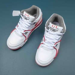 Nike Air Fight 89 Red White Gray Basketball Shoes For Men 