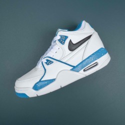 Nike Air Fight 89 White Blue Basketball Shoes For Men 