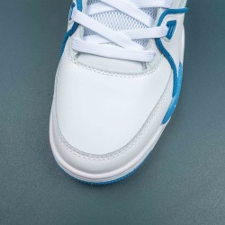 Nike Air Fight 89 White Blue Basketball Shoes For Men 