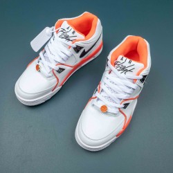 Nike Air Fight 89 White Orange Low-top Basketball Shoes For Men 