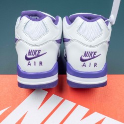 Nike Air Fight 89 White Purple Basketball Shoes For Men 