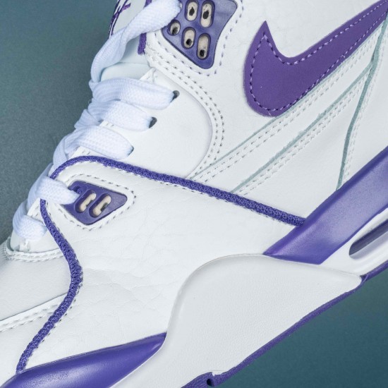 Nike Air Fight 89 White Purple Basketball Shoes For Men