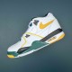 Nike Air Fight 89 White Yellow Green Low-top Basketball Shoes For Men