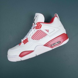 Nike Air Jordan 4 Red White AJ4 Basketball Shoes For Men 