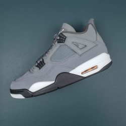 Nike Air Jordan 4 Black Gray Yellow AJ4 Basketball Shoes For Men 