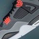 Nike Air Jordan 4 Black Red Gray AJ4 Basketball Shoes For Men