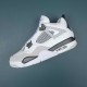 Nike Air Jordan 4 Black White Gray AJ4 Basketball Shoes For Men