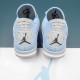 Nike Air Jordan 4 Blue Gray AJ4 Basketball Shoes For Men