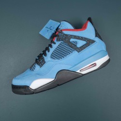 Nike Air Jordan 4 Blue Red Black AJ4 Basketball Shoes For Men 