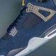 Nike Air Jordan 4 Blue Yellow AJ4 Basketball Shoes For Men Women