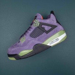 Nike Air Jordan 4 Purple Green Orange AJ4 Basketball Shoes For Men Women 