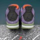 Nike Air Jordan 4 Purple Green Orange AJ4 Basketball Shoes For Men Women