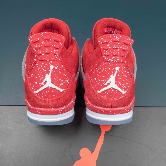 Nike Air Jordan 4 Red AJ4 Basketball Shoes For Men Women