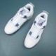 Nike Air Jordan 4 White Blue Gray AJ4 Basketball Shoes For Men