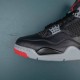 Nike Air Jordan 4 Low AJ4 Black Red Basketball Shoes For Men