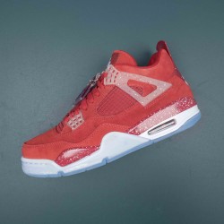 Nike Air Jordan 4 Oklahoma Sooners AJ4 Red White Basketball Shoes For Men 