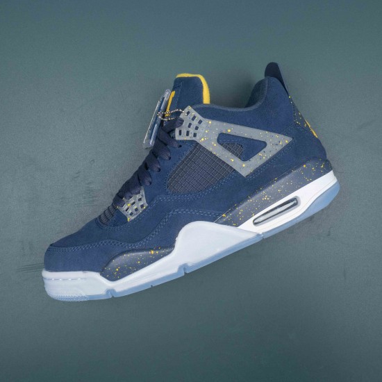 Nike Air Jordan 4 PE AJ4 Blue Basketball Shoes For Men