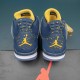 Nike Air Jordan 4 PE AJ4 Blue Basketball Shoes For Men