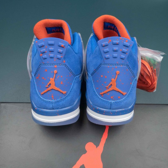 Nike Air Jordan 4 PE Gators AJ4 Blue Basketball Shoes For Men