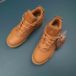 Nike Air Jordan 4 Premium Ginger Brown AJ4 Basketball Shoes For Men 