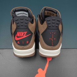 Nike Air Jordan 4 Retro AJ4 TS Brown Basketball Shoes For Men 