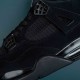 Nike Air Jordan 4 Black Low-top AJ4 Basketball Shoes For Men