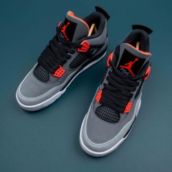 Nike Air Jordan 4 Gray AJ4 Basketball Shoes For Men 