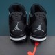 Nike Air Jordan 4 Gray Black AJ4 Basketball Shoes For Men